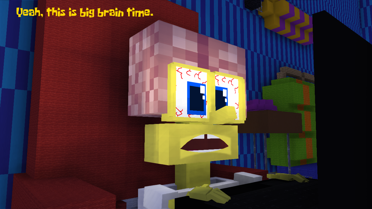 SpongeBob statue in Minecraft Classic by SpongeBobSonic10 on DeviantArt