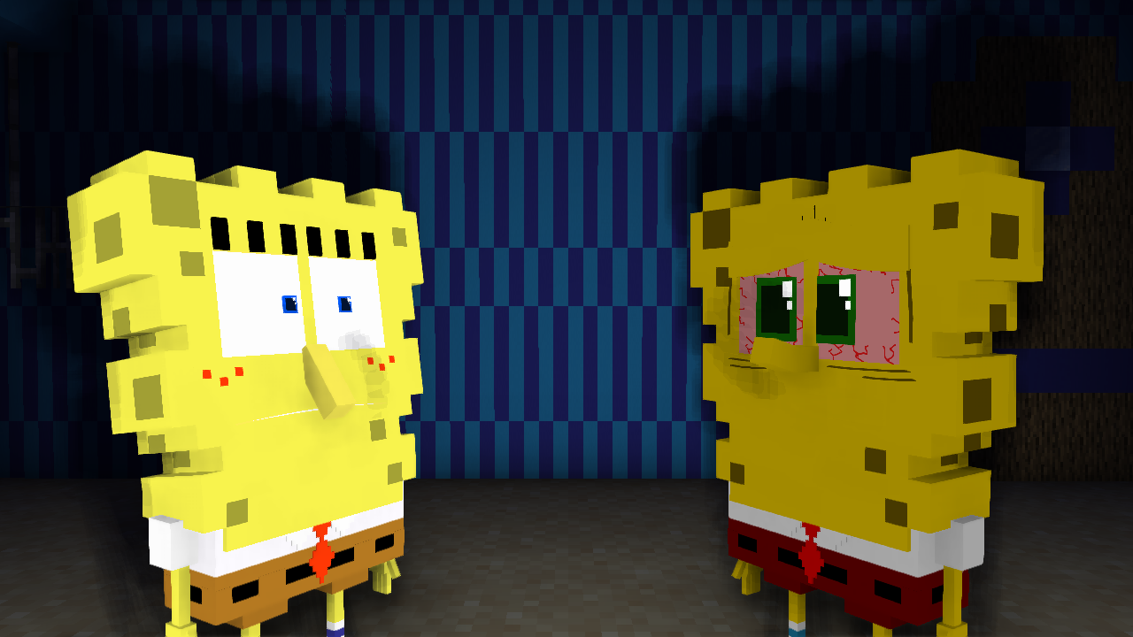 SpongeBob statue in Minecraft Classic by SpongeBobSonic10 on DeviantArt