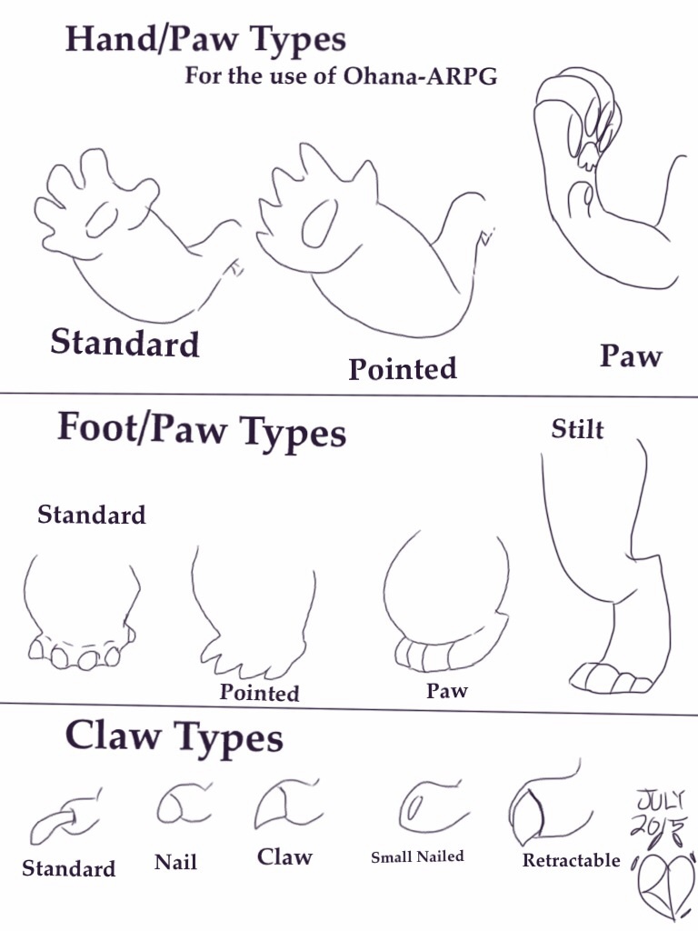 Lilo Stitch-Paw Types Guide for Ohana-ARPG by RocketDogRPS on DeviantArt