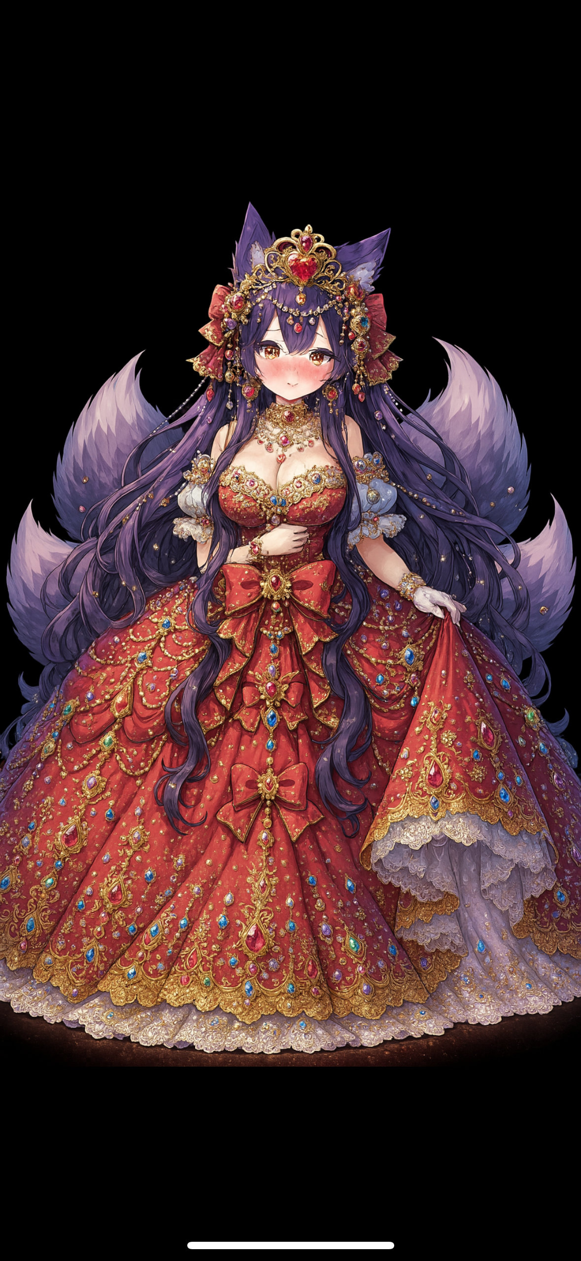 Princess four tail fox by maincoon14 on DeviantArt