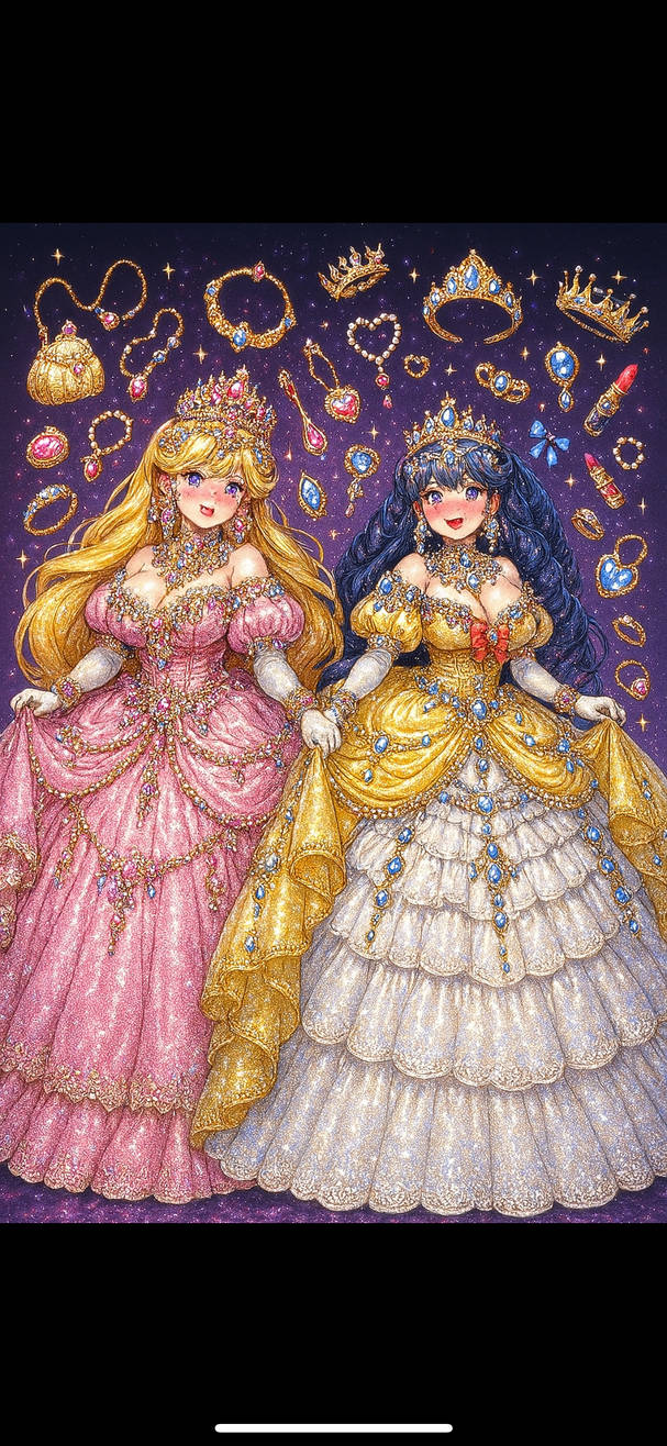 Princess Asana Princess ashley and dawn beauty pose of princess by maincoon14 on ...