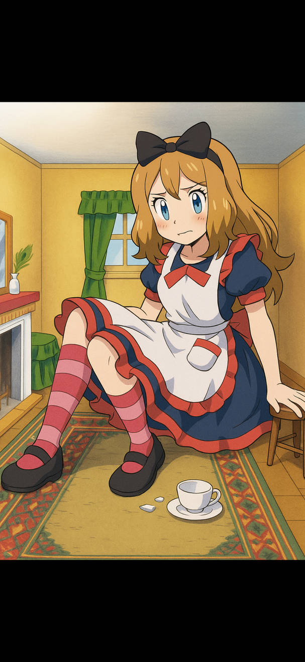 Serena as alice she is stuck in the rabbit house by maincoon14 on ...