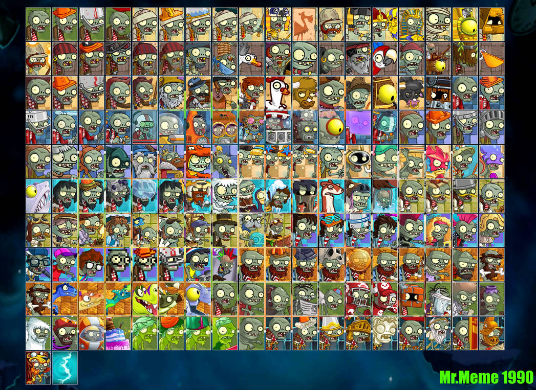 Plants vs Zombies 2 Zombie Ucn Roster by MisterMeme1990 on DeviantArt