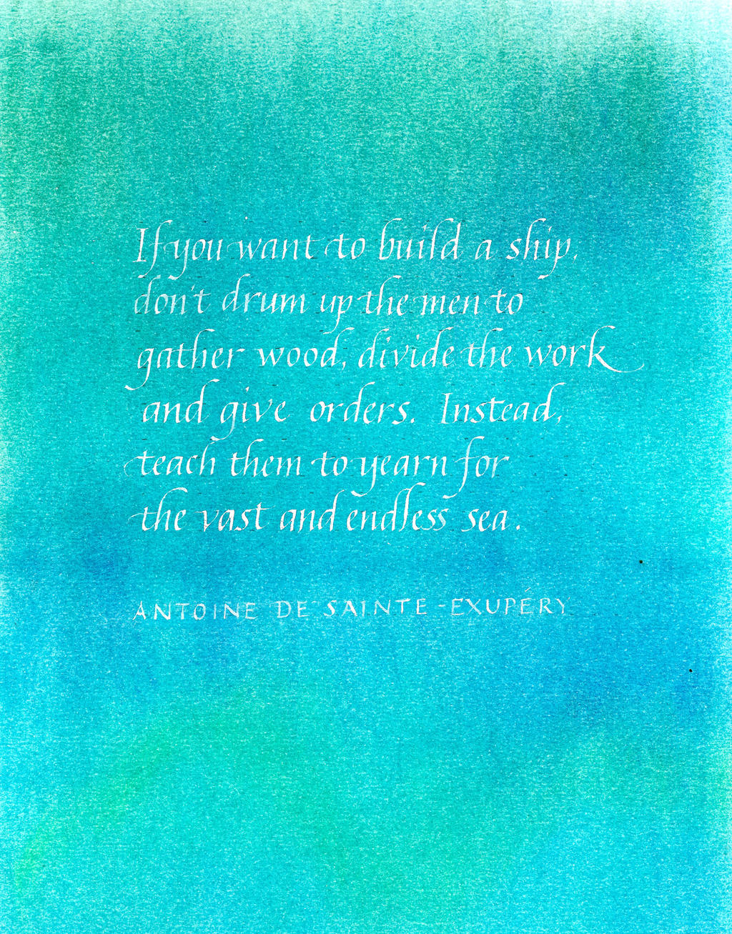 Saint-Exupery quote by Maxindigo47 on DeviantArt