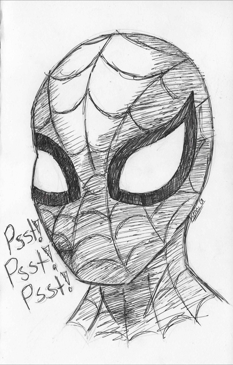 Spider-Man Pen Drawing by one-a-penny on DeviantArt