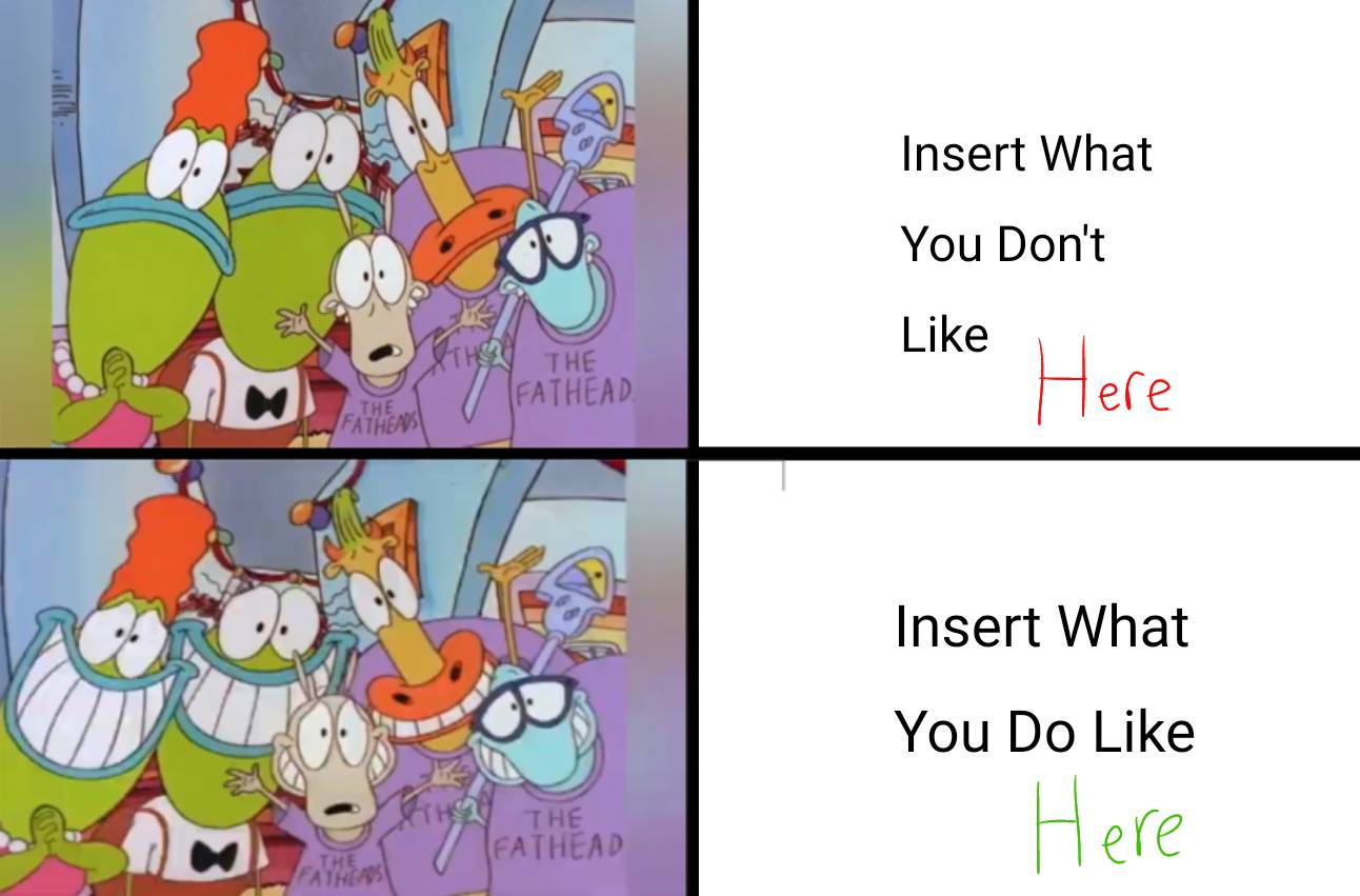 Rocko's Modern Life - Likes And Don't Likes Meme by SSBro18 on DeviantArt