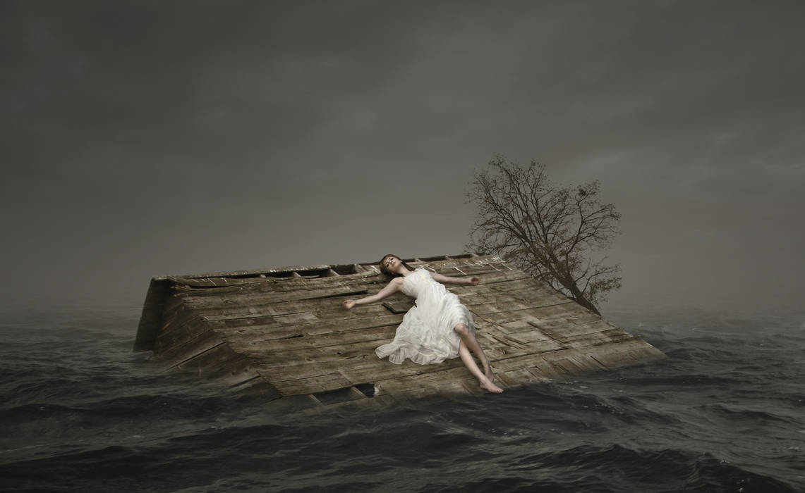 Woman Stranded Woman Stranded at Sea Photo Manipulation by andhikazanuar on DeviantArt