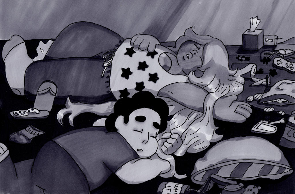 Sleeping Gems: Amethyst by swankivy