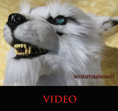 White wolf mask video