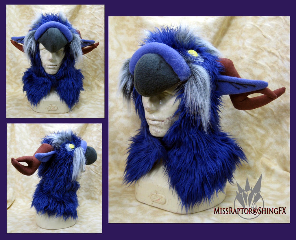 Night Elf Moonkin Hoodie Hat by MissRaptor
