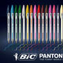 Canetas BIC com cores PANTONE