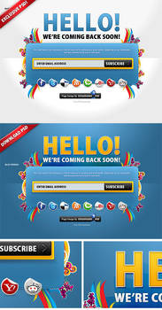 Colorful Free Coming Soon Page