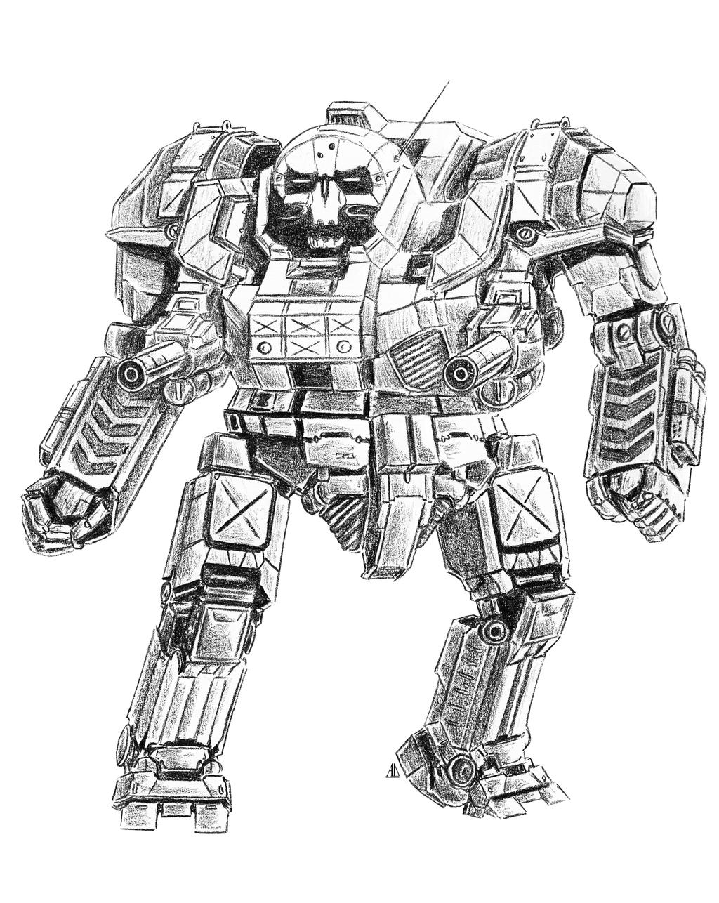 Atlas BattleMech (Mech Madness 16) by AndrewDeFelice on DeviantArt