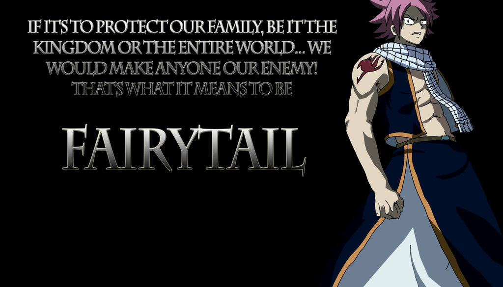 Fairytail Natsu  Quote