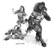 Z is for... Tackled (Horse Variant)