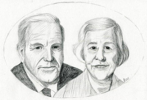 Portrait of my grandparents