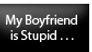 Boyfriend is stupid stamp