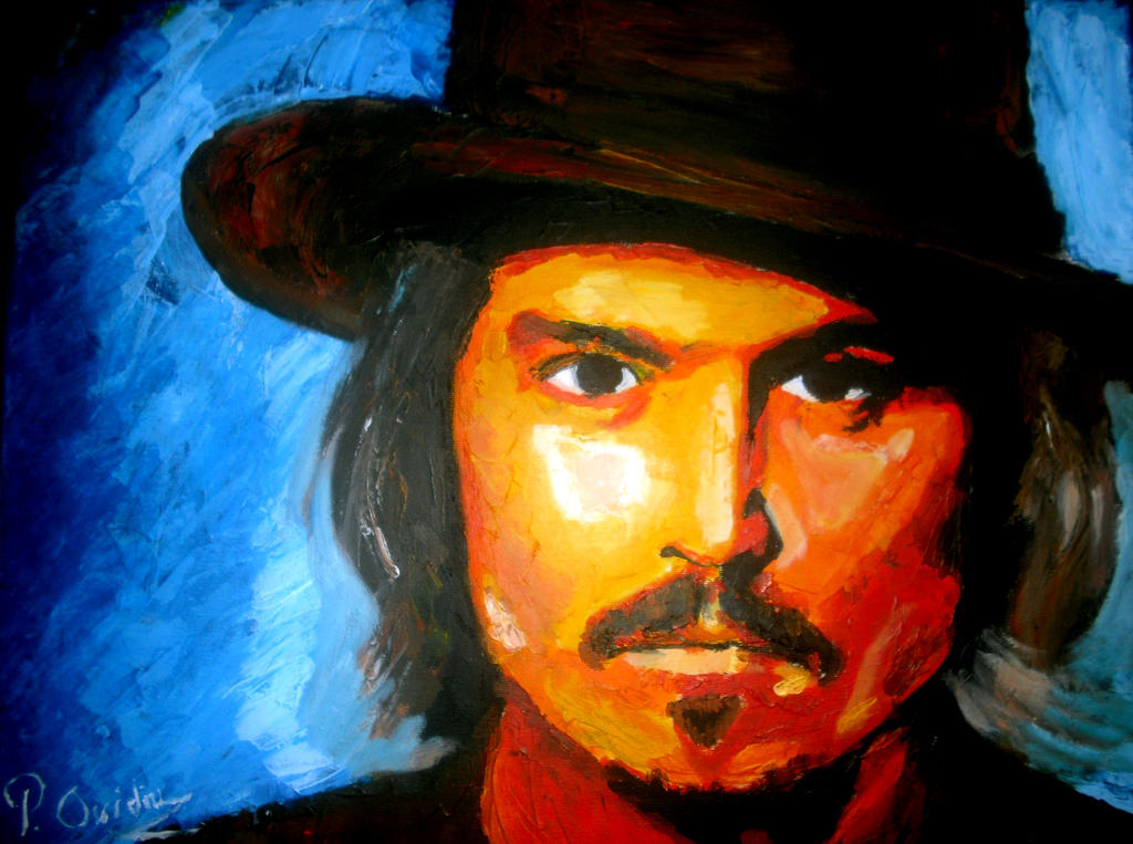 Johnny Depp portrait painting by OvidiuProtopopescu on DeviantArt