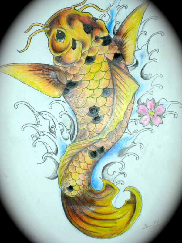 koi fish tattoo design 2