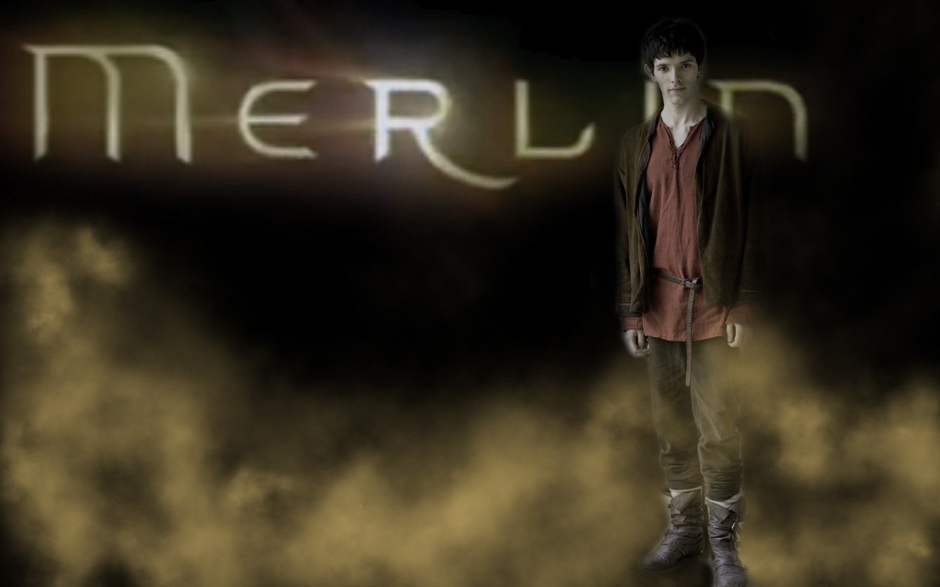 Merlin Gold Fog Wallpaper