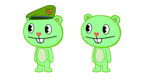 Flippy without Clothes (with/without Hat)