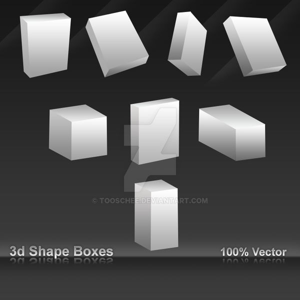 3D Shape boxes by Tooschee on DeviantArt