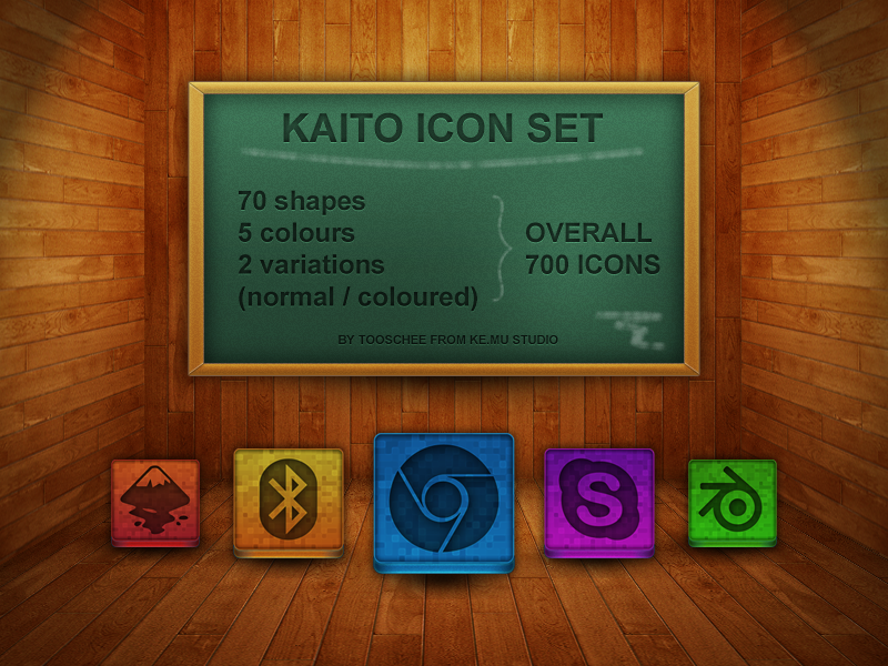 Kaito Icon Set by Tooschee