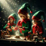 Elves are making Toys for Santa