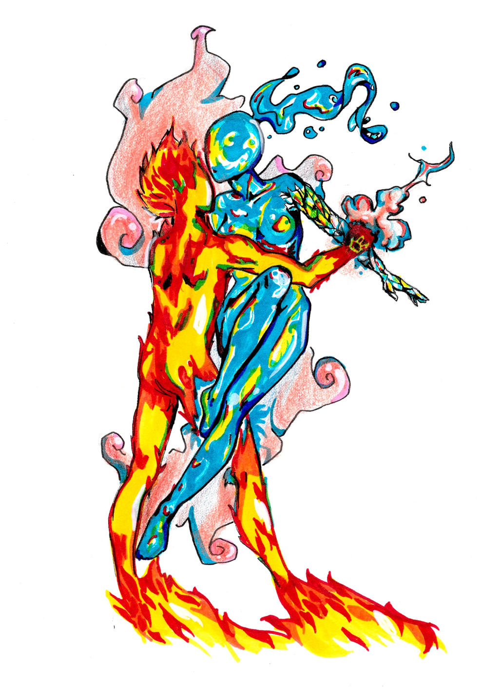 FireBoy and WaterGirl by ArtNetSai on DeviantArt from images-wixmp-ed30a86b...