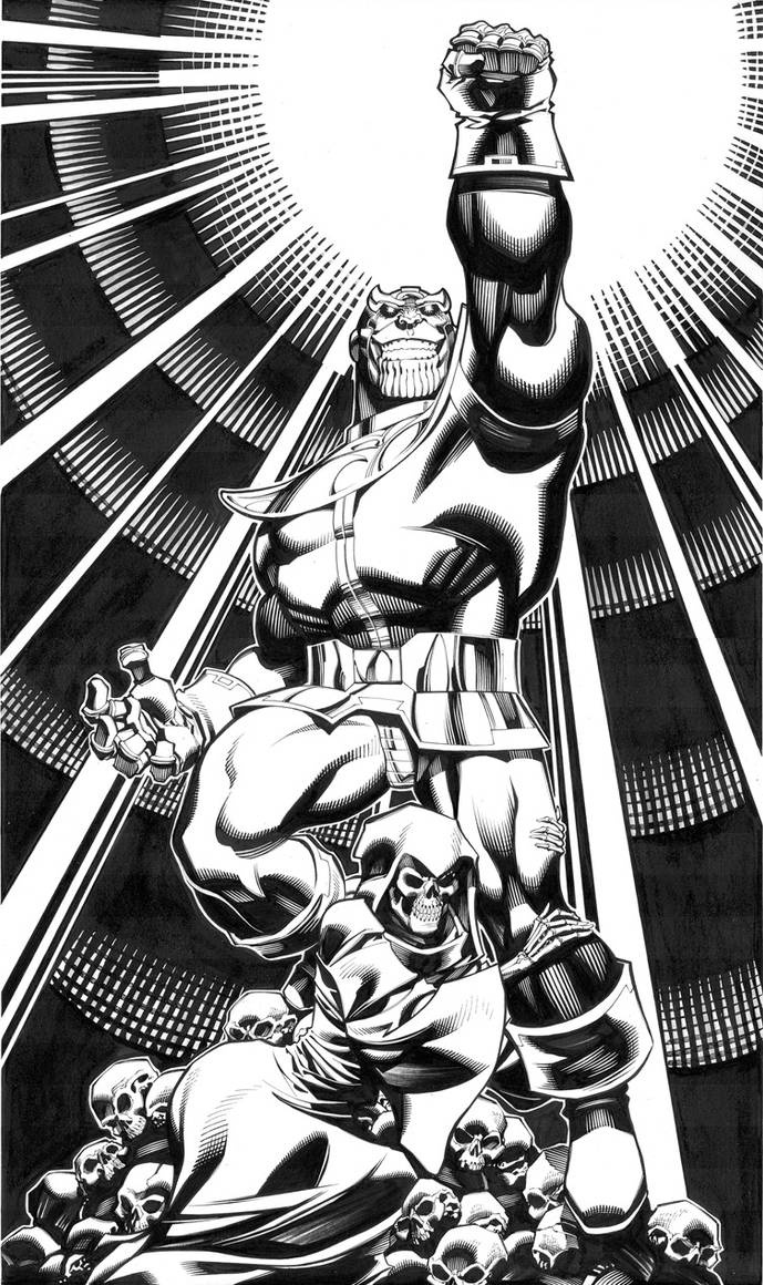 Thanos and Death by ChristopherStevens