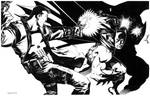 Punisher VS Batman by ChristopherStevens