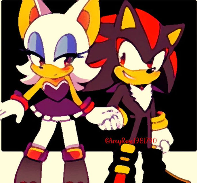 Shadow x Rouge by PinkHammerArt on DeviantArt