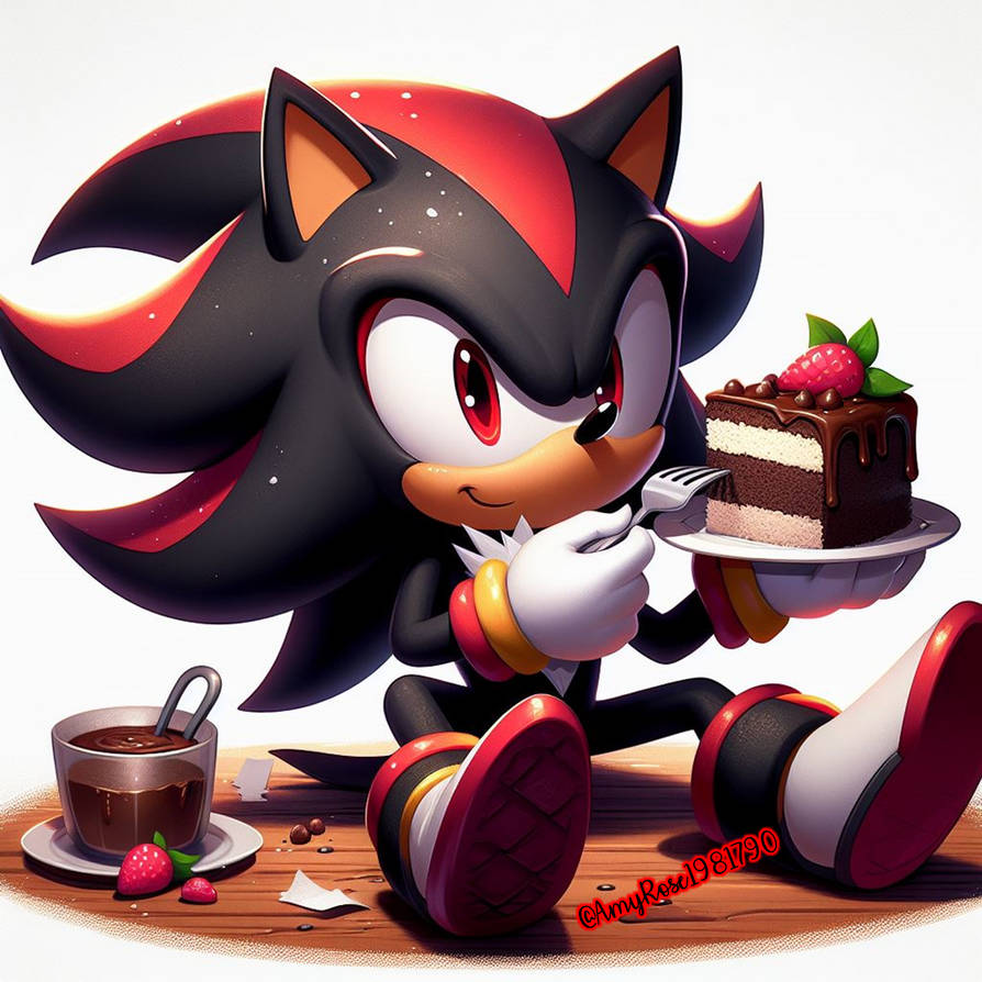 Shadow Man Eating Shadow eating Tiramisu by PinkHammerArt on DeviantArt