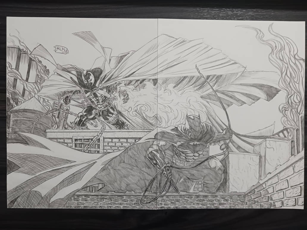 Drawing Over Two Pages First Double Page Drawing by AustinsART03 on DeviantArt