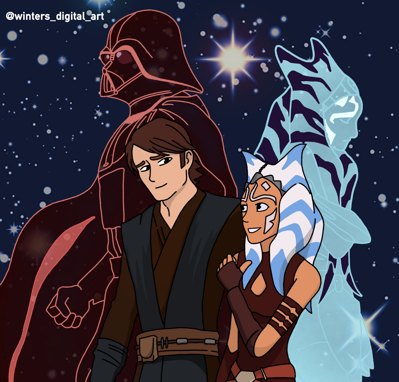 Ahsoka And Anakin By WintersDigitalArt On DeviantArt ahsoka-and-anakin-by-wintersdigitalart-on-deviantart