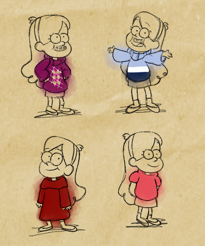 Mable sweater sketches