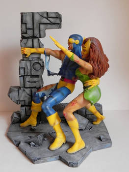 Cyclops and Strange Girl Battle damaged custom