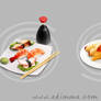 Sushi and apple pie