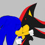 Sonic and Shadow kissing