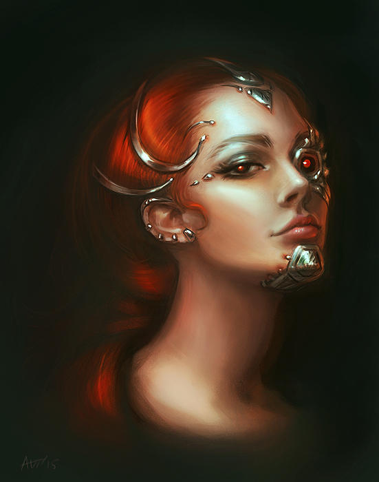 A Cyborg Girl by Leffsha