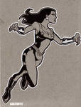 Wonder Girl Inked by Gaston25