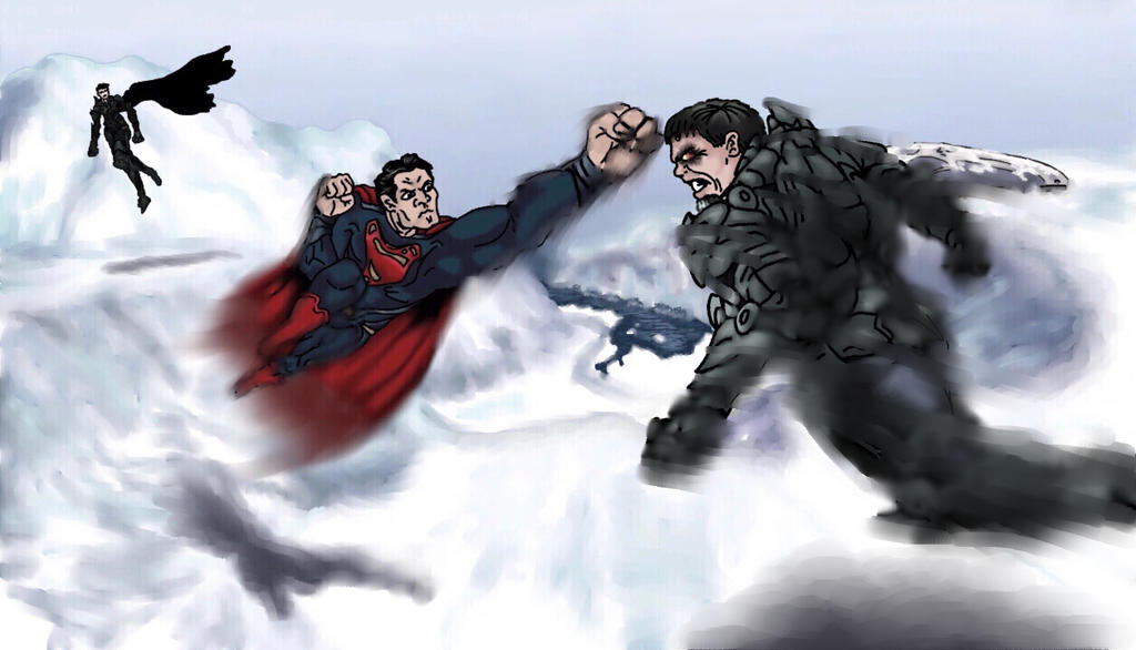 Man Of Steel - Superman vs. Zod and Faora. by BattleWizard322 on DeviantArt
