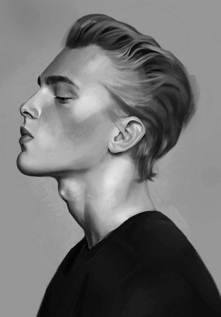 Men Study Portrait Male portrait study by Ariettadkg on DeviantArt