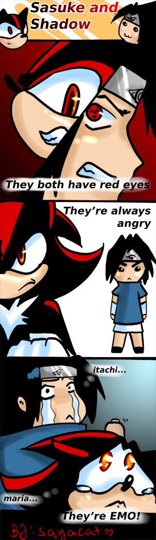 SASUKE VS SHADOW THE HEDGEHOG