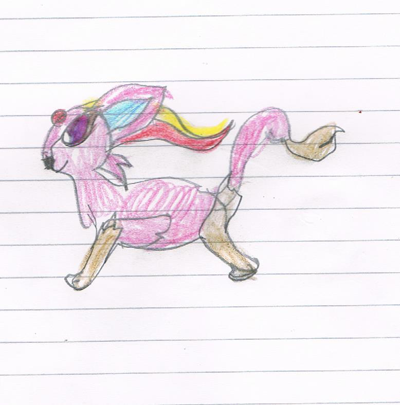 Espeon Pyroar fusion by TheAlmightAlex on DeviantArt