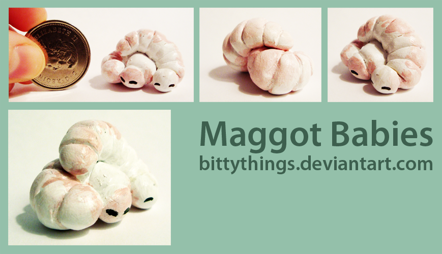 Baby Maggots - SOLD by Bittythings on DeviantArt