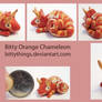 Bitty Orange Chameleon - SOLD