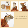 Nut Pendant Squirrel - SOLD