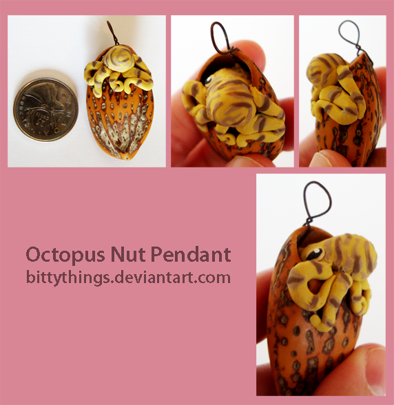 Nut Pendant - Octopus - SOLD