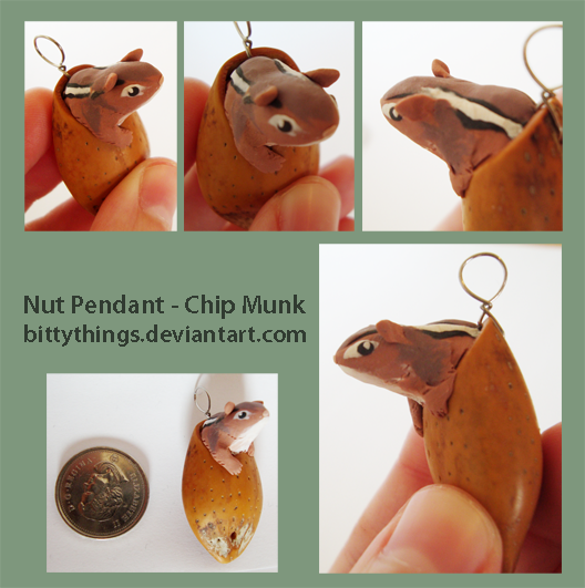 Nut Pendant - Chipmunk